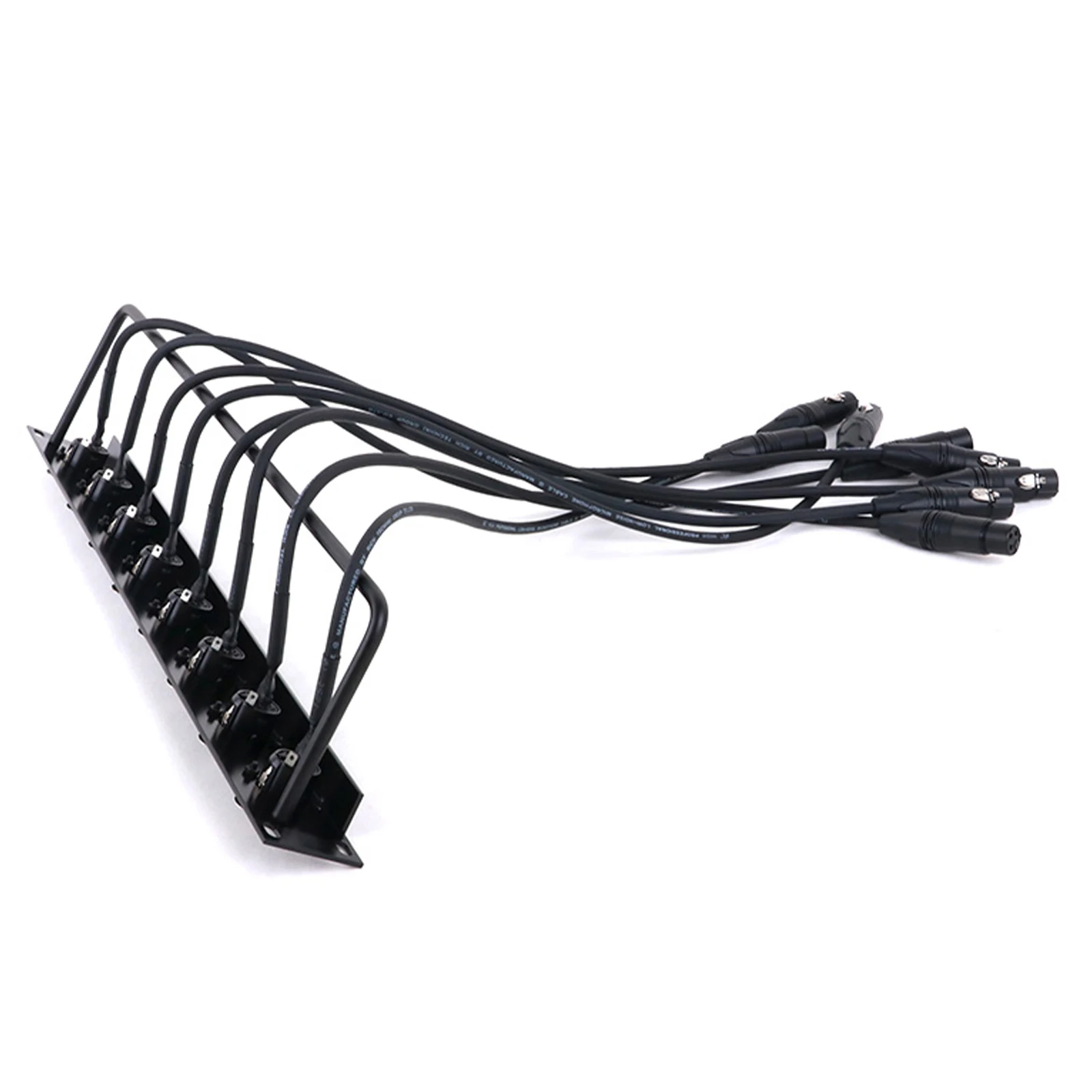 Estante de puente Xlr de 8 vías con Panel tipo D hembra XLR negro a conectores hembra XLR coloridos, Cable de Audio, 1 unidad - imagen 5