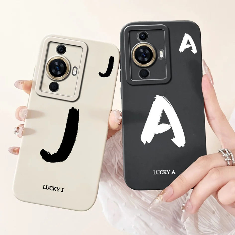 Para Huawei Nova 11 Pro Ultra funda GOA-AL80 GOA-LX9 funda de silicona letras de lujo parachoques suave para Huawei Nova 11 SE Nova11 Fundas