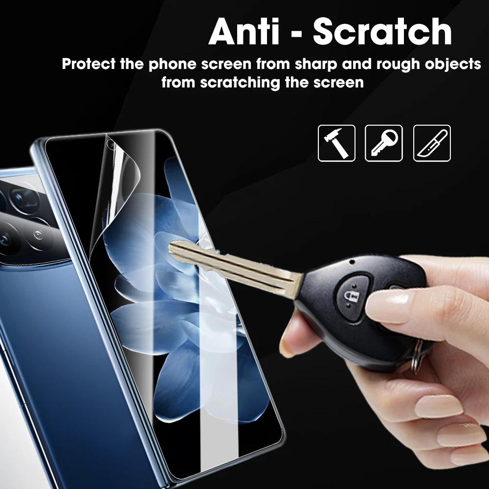 Protector de pantalla transparente HD 6 en 1 para Xiaomi Mi Mix Fold 4 5G, película frontal de hidrogel, cámara trasera, vidrio templado para Mi Mix Fold4 - imagen 5