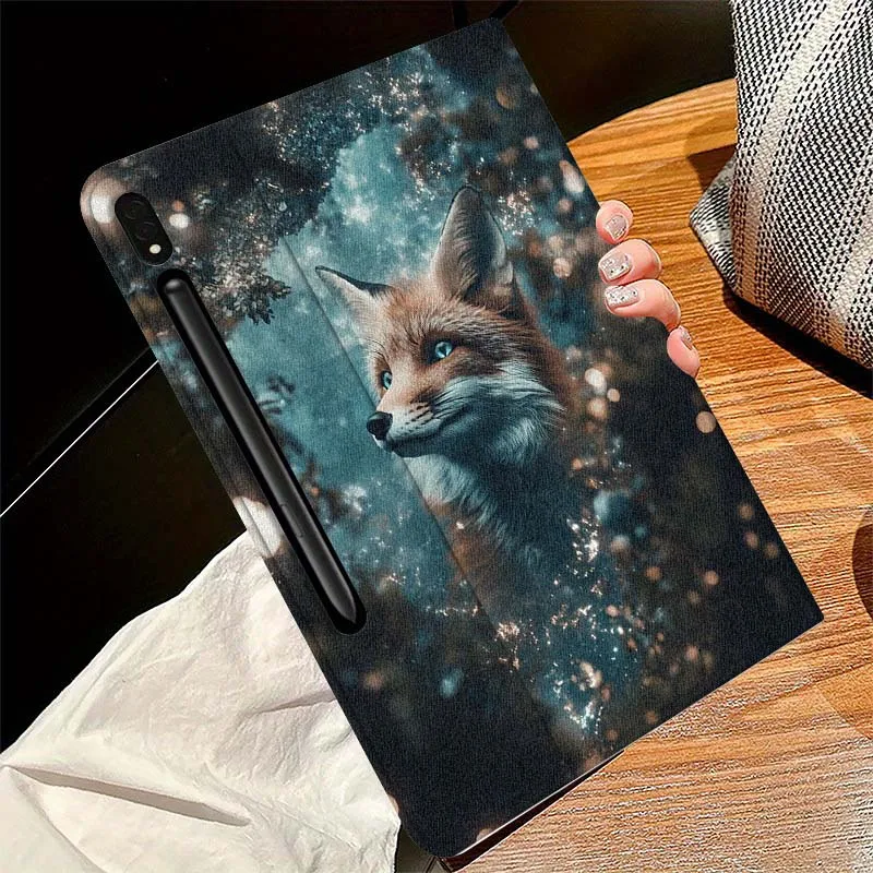 Linda imagen de zorro Animal para Samsung Galaxy Tab S11 S10 S9 S8 S7 S6 A10.1 A9 A8 A7 10,1 Lite FE Plus pulgadas funda para tableta - imagen 4