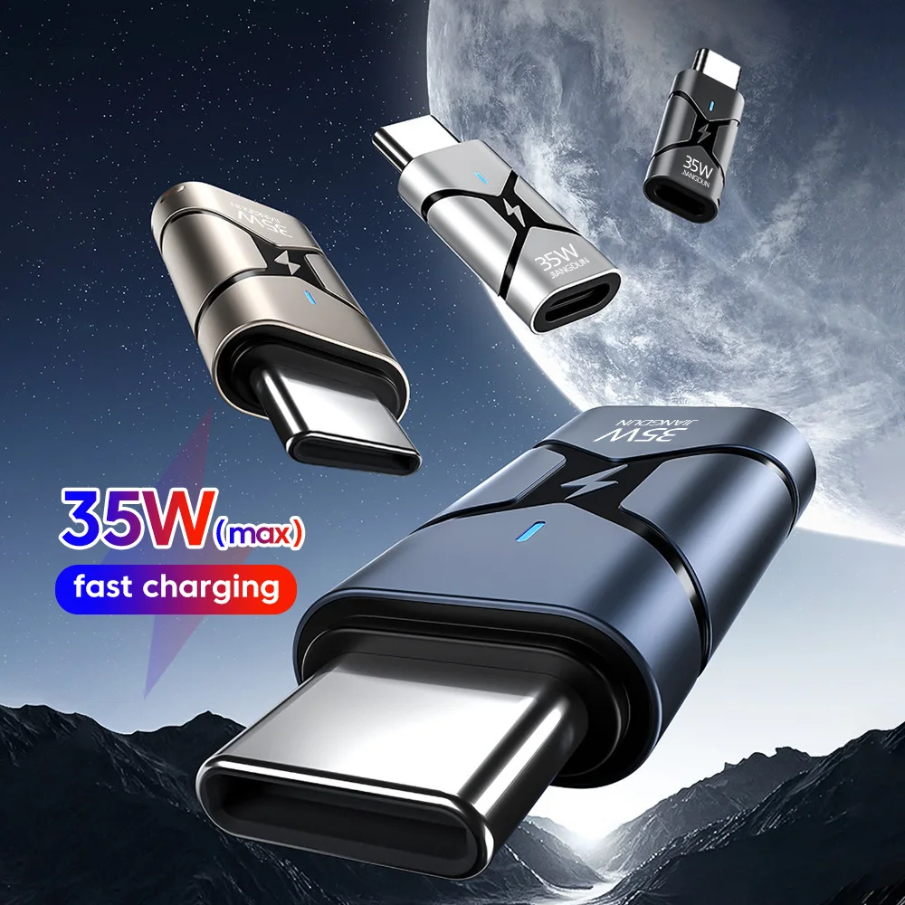 Adaptador Elough Lightning a tipo C convertidor PD35W de carga rápida para adaptador de cable de datos iphone 15 16