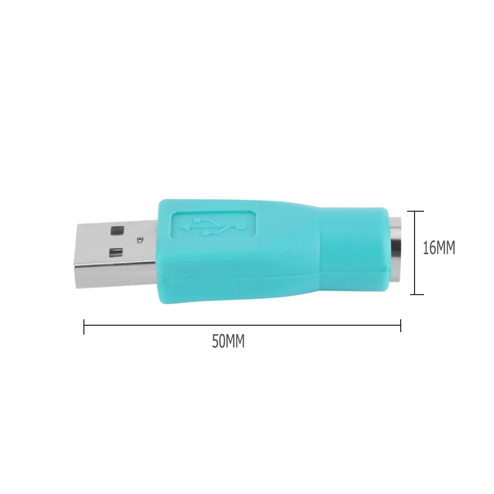 2 uds PS/2 hembra a USB macho adaptadores convertidores para PC teclado ratón ratones - imagen 5