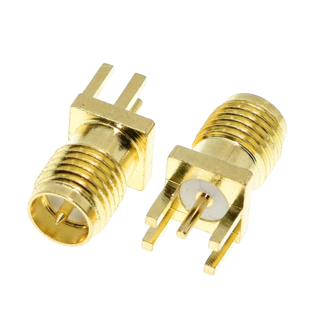 20 piezas-tuerca de soldadura SMA hembra/macho de 1,6 MM, Clip PCB de montaje recto, conector RF chapado en oro, receptáculo de soldadura - imagen 4
