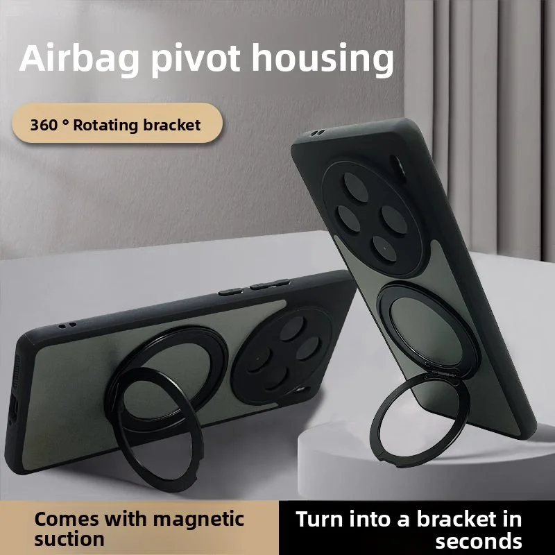 Para VIVO X300 Pro funda dura con soporte de anillo funda protectora trasera magnética para VIVO X300 X200 Pro Mini X200 Ultra Shell