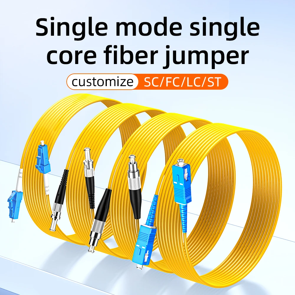 Puente de fibra óptica 3mm APC SC-SC LC-LC-FC-ST Cable de extensión de fibra de cola monomodo de un solo núcleo fibra de cola terminada 1/30M - imagen 2