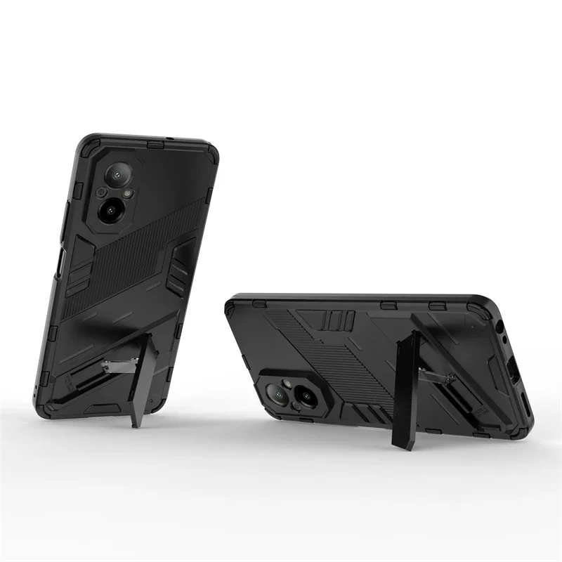 Para OPPO Realme C67 4g Funda trasera para teléfono armadura a prueba de golpes refuerzo de esquina anticaída protección Kickstand Coque Fundas - imagen 3