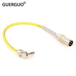 GuerGeo-Cable de Audio para guitarra, conector macho TRS a 3 pines XLR hembra/macho, de 0,3 M-15M, de alta calidad, de 6,35mm y 1/4 pulgadas