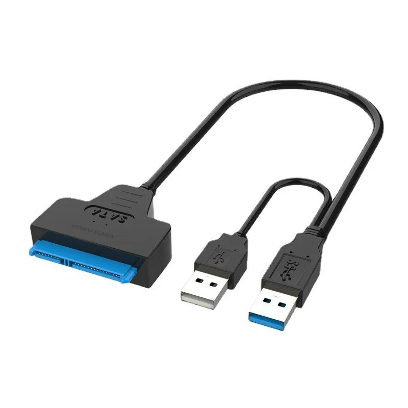 SATA a USB 3,0 2,0 Cable de unidad fácil USB 3,0 a Sata III adaptador de disco duro externo 2,5 pulgadas HDD SSD adaptador de disco duro alimentación CC - imagen 2