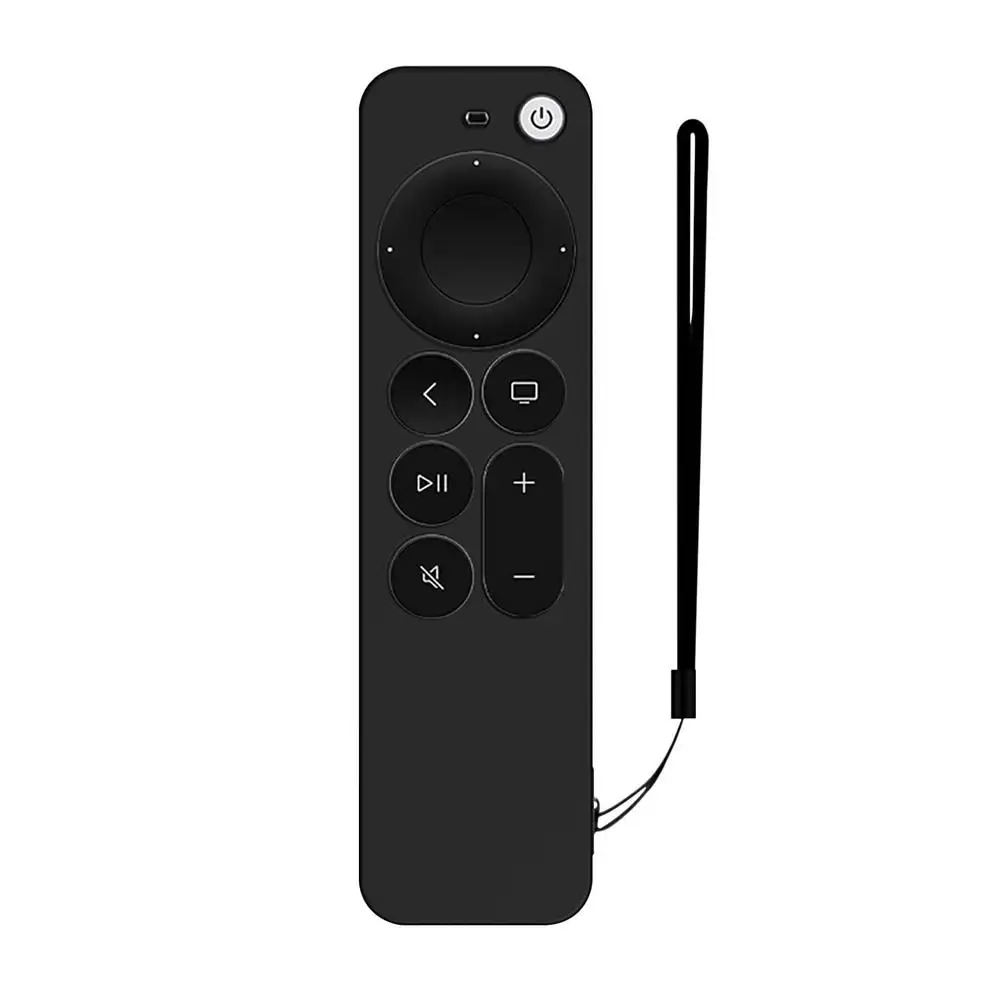 Funda protectora de silicona para mando a distancia de Apple TV 4K 2ª generación, Siri, a prueba de golpes, antideslizante, suave