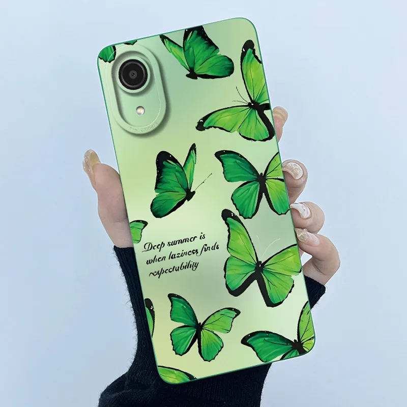 Funda de teléfono para Samsung Galaxy A03 Core A032F carcasa simplicidad pintura al óleo Floral protección de cámara cubierta trasera de silicona líquida - imagen 3