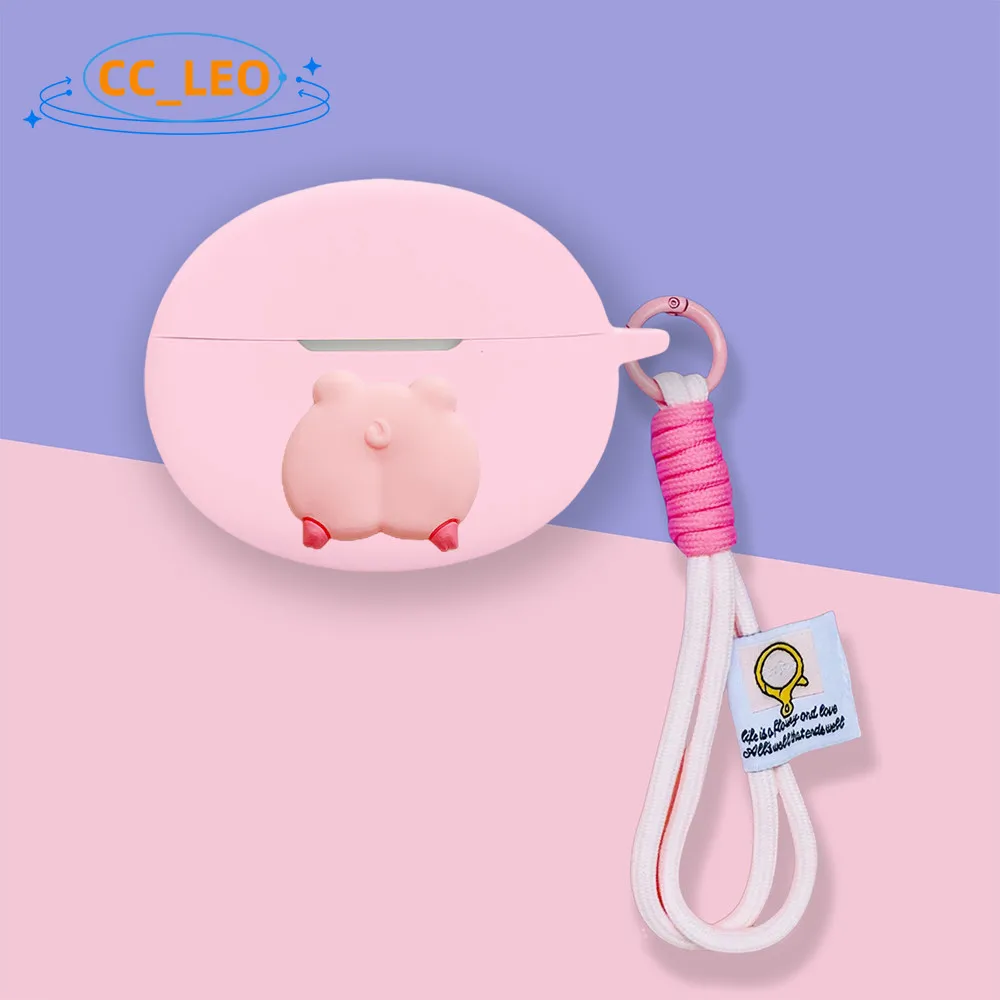 Para OnePlus Buds 4 funda bonita Shiba Inu Piggy funda suave de silicona cordón de dibujos animados adecuado para OnePlus Buds4 funda protectora - imagen 3