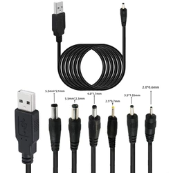 USB 2,0 tipo A a 5,5*2,5mm 2,1mm 4,0*1,7mm 3,5*1,35mm 2,5*0,7mm enchufe CC con Cable conector conector de carga de 5v