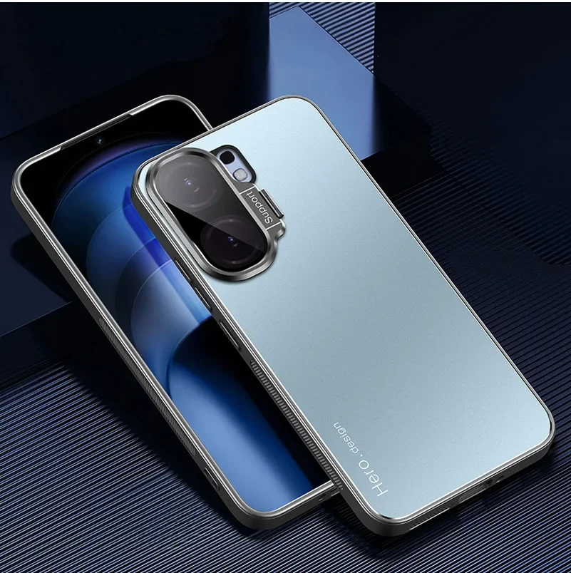 Para IQOO NEO 10 Pro Plus cubierta de soporte de cámara de Metal para VIVO IQOO NEO 10R NEO10 Pro + funda protectora mate a prueba de golpes con soporte - imagen 2