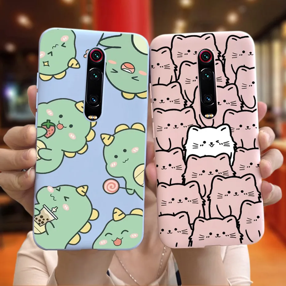 Funda de dibujos animados para Xiaomi Mi 9 T Pro Mi9T, bonita funda trasera de silicona suave de Color caramelo para Xiaomi Mi 9 T 9 T 9TPro, fundas de teléfono - imagen 2