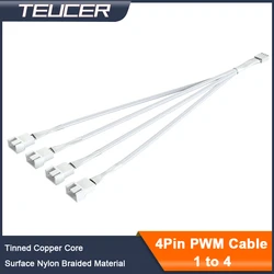 Divisor PWM 4 Pines TEUCER – 1 a 4 Ventiladores PC