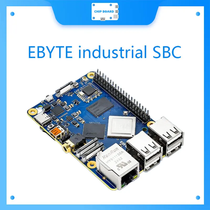 EBYTE A527/T527 SBC industrial: cámara dual 4K, IA, 4 GB de RAM, GPIO compatible con Pi