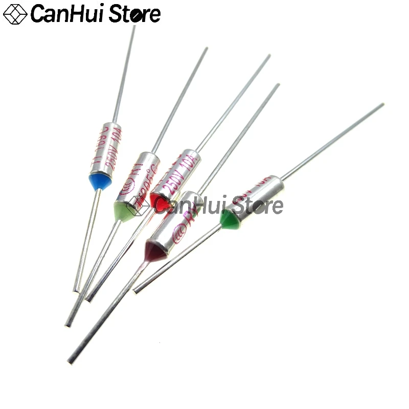 Fusible térmico TF RY 10A 15A 250V temperatura 60C 65C77C 85C 100C 110C 120C 130C 152C 165C 172C 184C 192C 200C 216C 240C 280C 300C - imagen 2