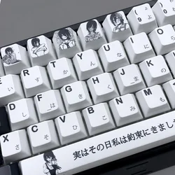 Teclas PBT Cherry Profile para teclado mecánico – Diseño anime japonés