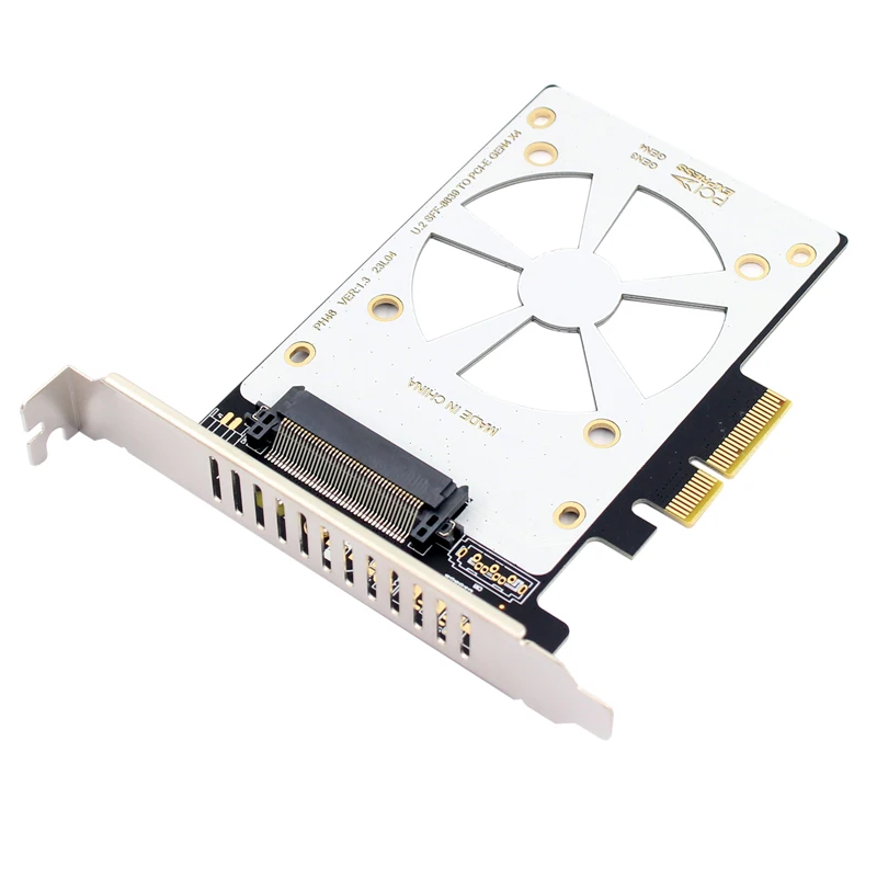 Adaptador U.2 a PCIE Riser PCI Express 3,0 X4/X8/X16 a SFF-8639 U.2 para Intel 750 2,5 "NVMe PCIE U2 SSD SATA SSD adaptador - imagen 5