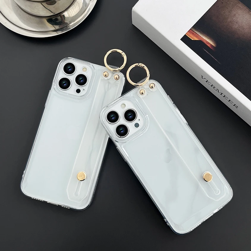 Funda transparente para OnePlus 6, 7, 8, 9, 10, 11 Pro, T, R, RT Pro, soporte para correa de muñeca - imagen 4