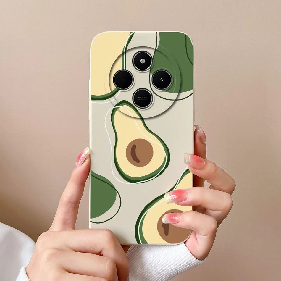 Funda bonita de oso para Redmi 14C, funda trasera de teléfono, silicona líquida suave y suave, protección completa, parachoques de teléfono antigolpes, regalo creativo - imagen 2