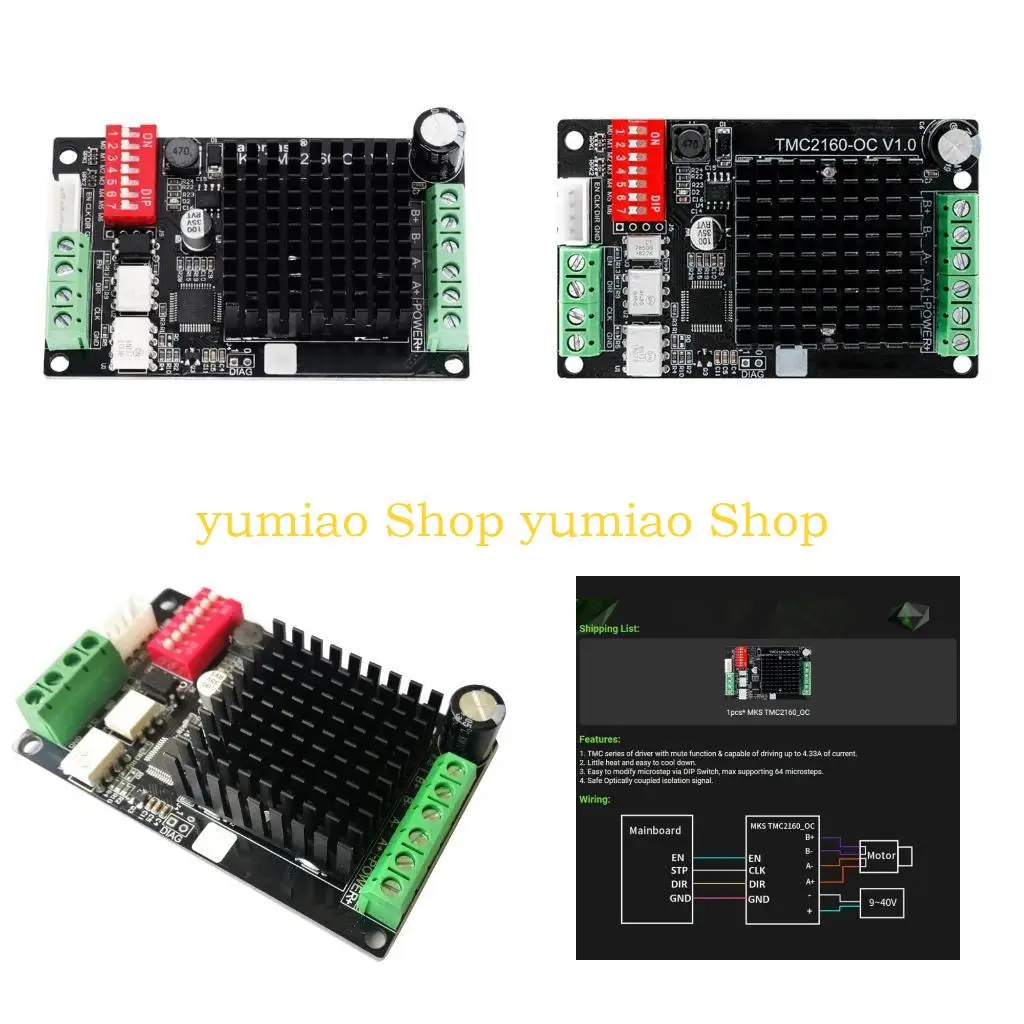 Controlador ruptura impresora 587B TMC2160 OC Motor paso paso Híbrido 2 fase