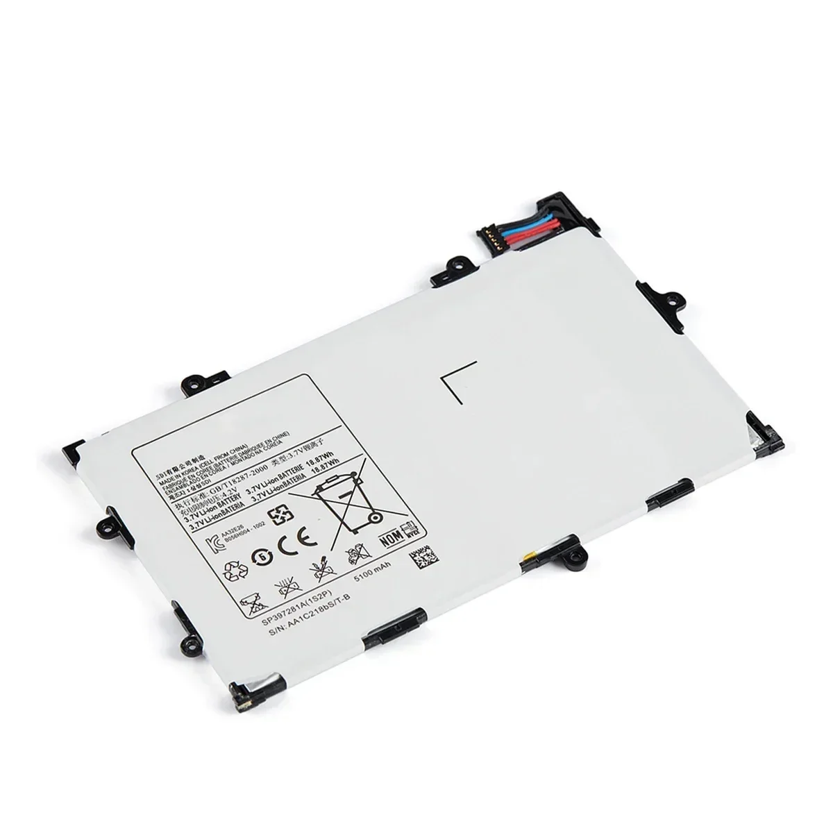Batería de repuesto para tableta SP397281A SP397281A(1S2P) 5100mA de alta calidad para Samsung Galaxy Tab 7,7 P6800 i815 P6810 + herramientas - imagen 3