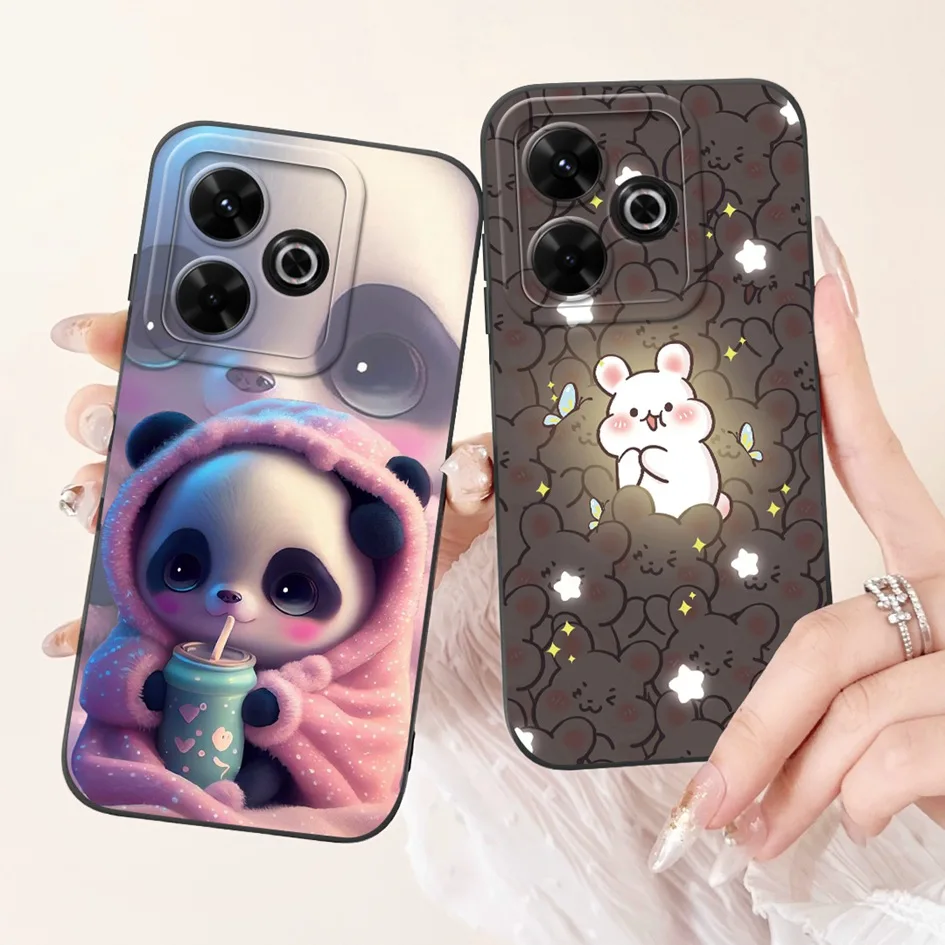 Funda para Xiaomi Redmi 13 4G 5G, Funda trasera de teléfono a la moda para Xiaomi Redmi13, Funda de protección completa, Funda de silicona líquida suave - imagen 3