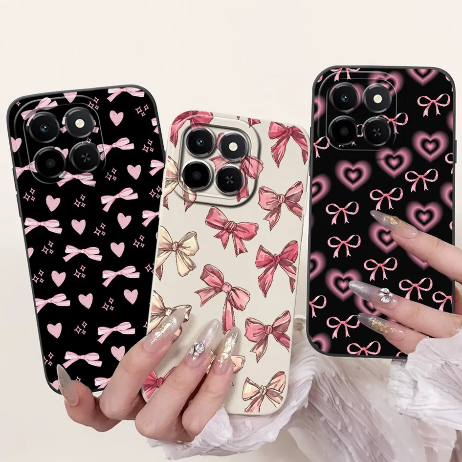 6,61 "para Honor X6c 2025 funda Linda Panda conejo silicona líquida suave a prueba de golpes TPU contraportada para HonroX6c Play 9C NIC-LX1 Para - imagen 3