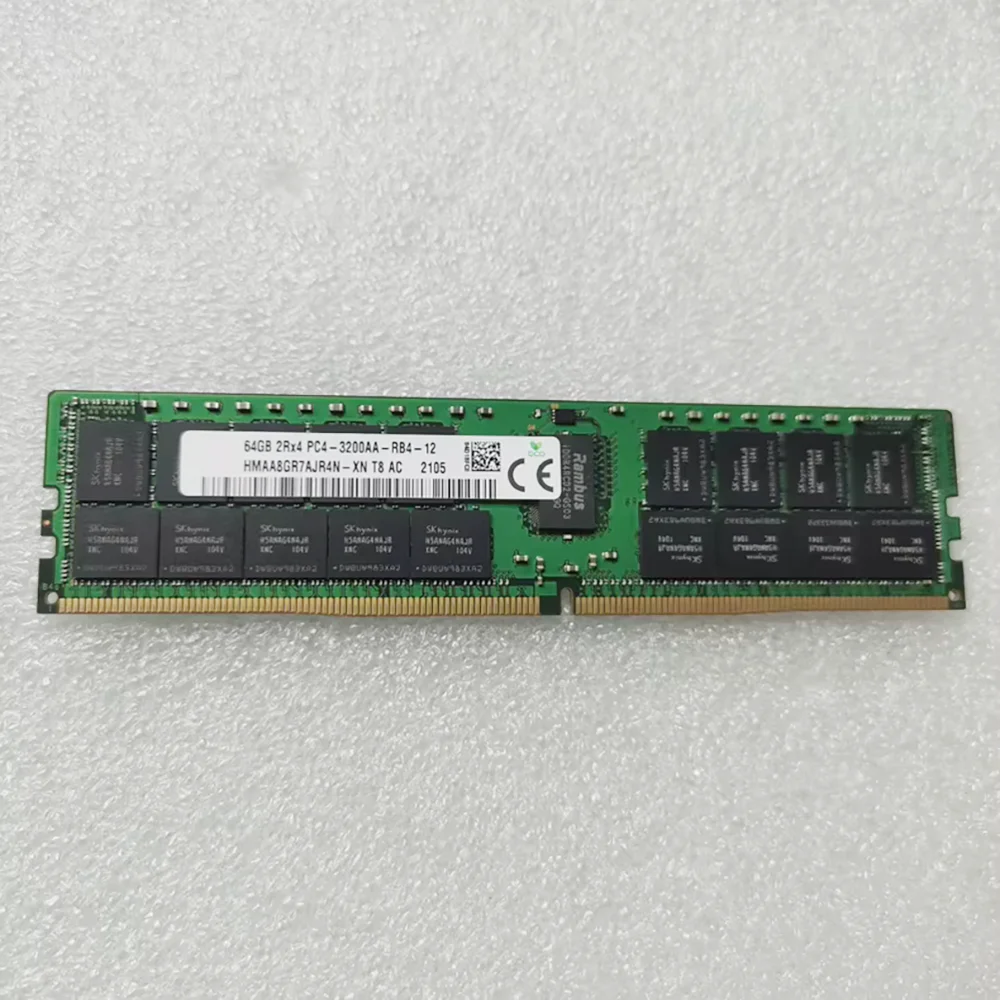 1 Uds RAM HMAA8GR7AJR4N-XN HMAA8GR7AJR4N 64G 64GB 2RX4 PC4-3200AA REG ECC memoria de servidor - imagen 2