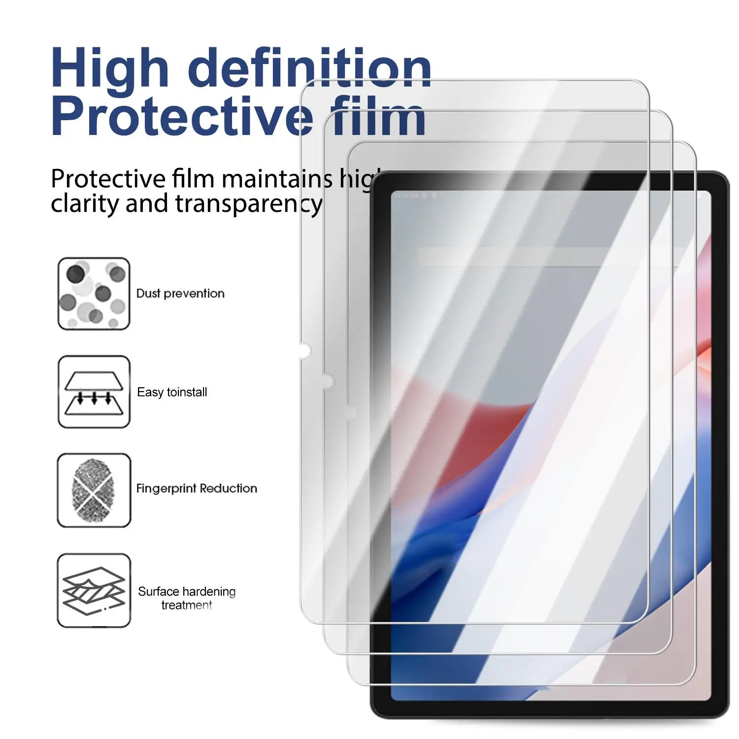 1/2 Uds 9H protectores de pantalla de vidrio templado para ALLDOCUBE IPlay 70 SE películas protectoras de cobertura completa antiarañazos para IPlay 70 SE - imagen 2