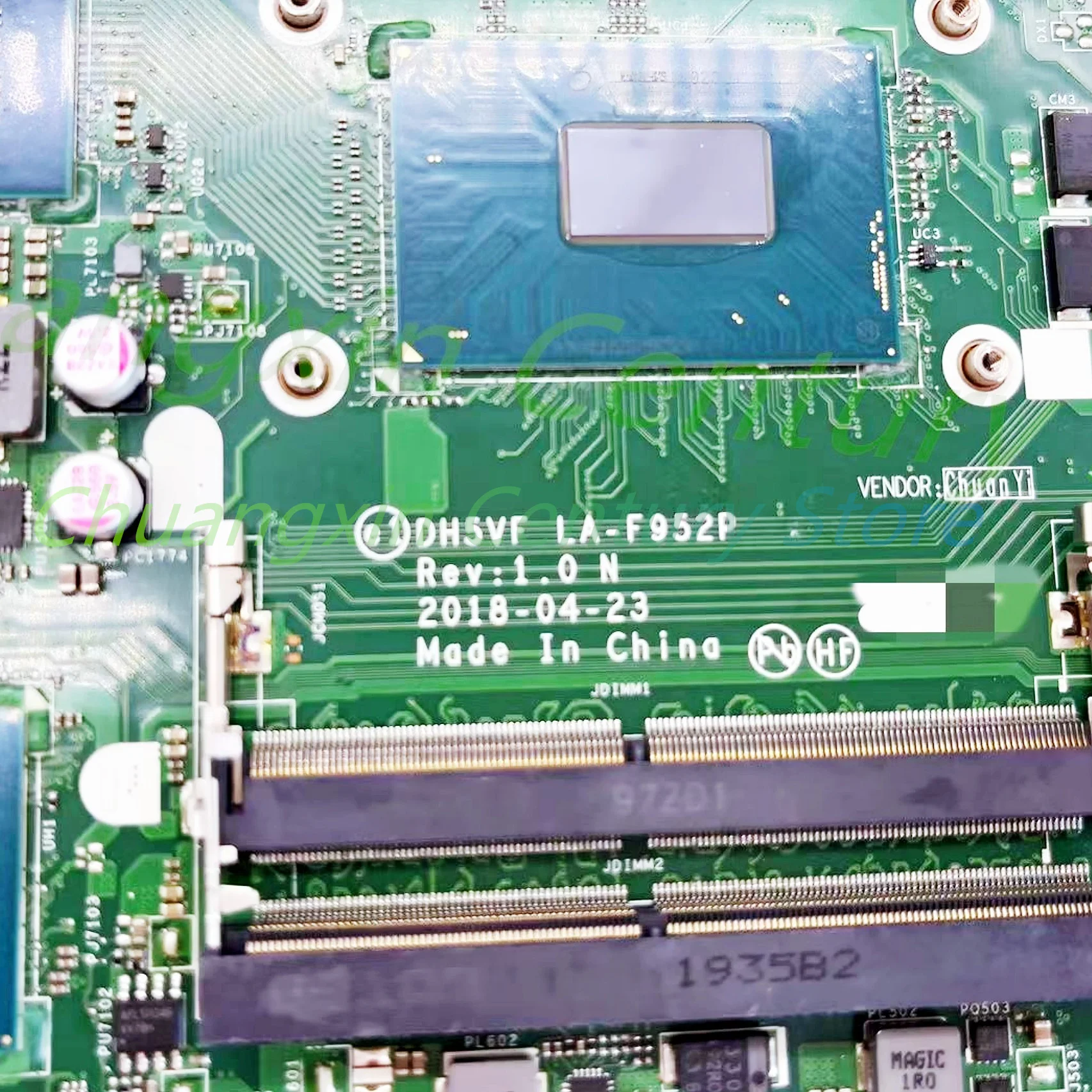 Para ACER AN515 AN515-52 placa base de computadora portátil LA-F952P con CPU I5-8300H I7-8750H GPU GTX1050/1050Ti 4GB 100% probado completamente en funcionamiento - imagen 4