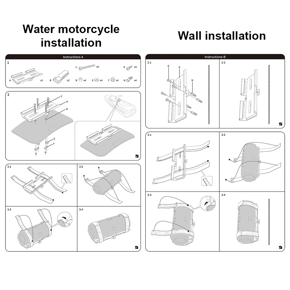 Soporte de altavoz portátil, soporte de altavoz con correa ajustable, soporte de montaje de altavoz de Metal para JBL Charge 4/JBL Charge 5 - imagen 5