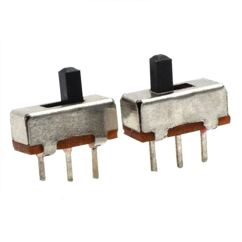 Interruptor abatible de 10 piezas, interruptor deslizante de tres pines y dos velocidades, enchufe SS12D00 vertical, mango de parche, 2/3/4/5/6mm - imagen 2