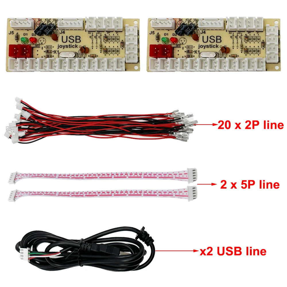 Codificador USB Arcade Zero Delay - Placa para Joystick PC - imagen 4