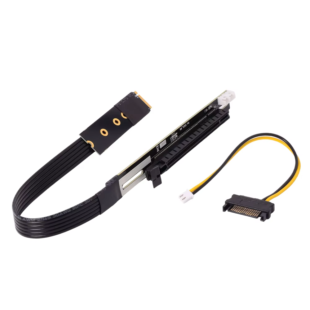 ADT-Link Adaptador M.2 NVMe a PCIe 4.0 x16 para GPU con cable SATA - imagen 4