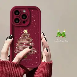 Funda TPU iPhone – Diseño Árbol Navidad Antigolpes