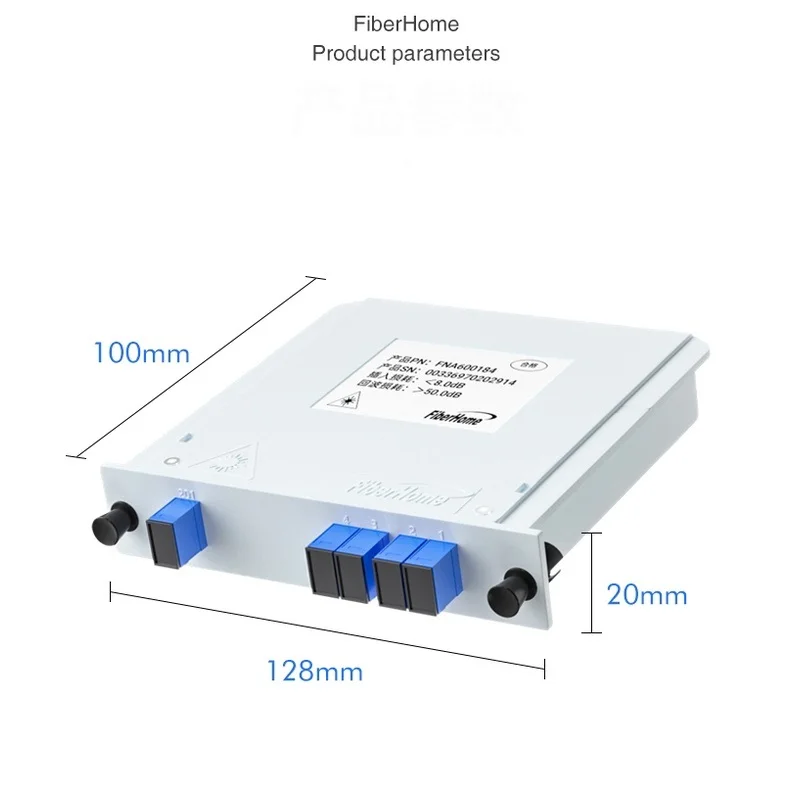 Divisor de fibra óptica FTTH PLC, caja divisora 1-2 1-4 1-8 1-16 SC UPC, casete enchufable, guía de onda plana óptica - imagen 5