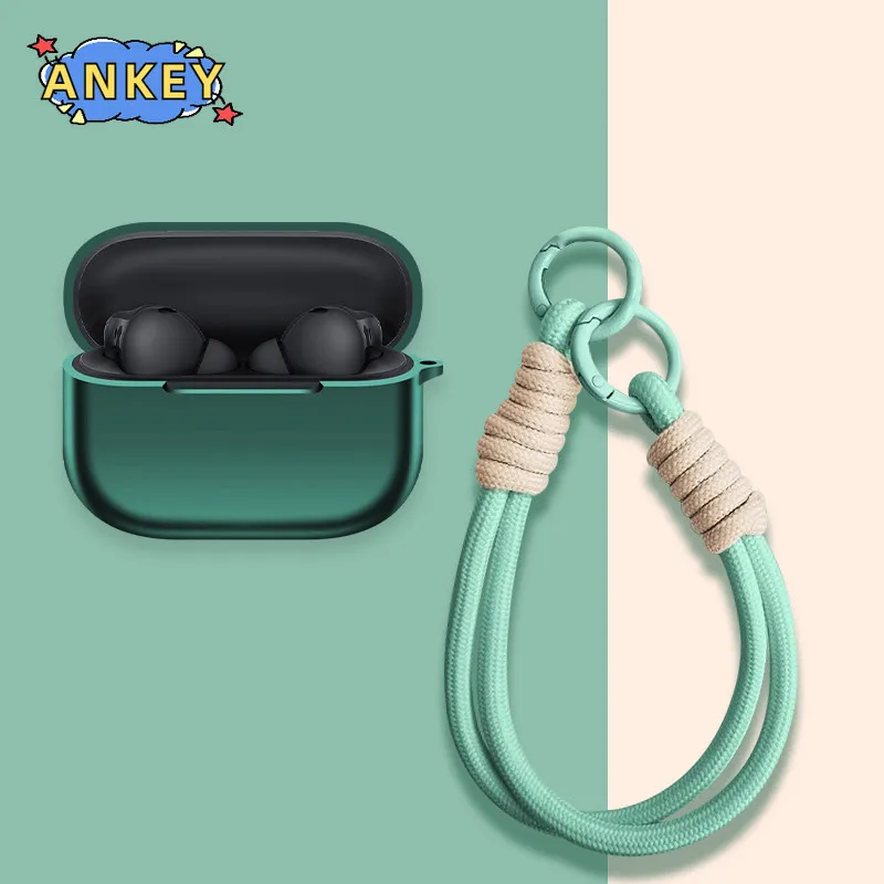 Para Huawei FreeBuds SE 4 ANC funda protectora de silicona suave portátil resistente a los arañazos carcasa con mosquetón cordón - imagen 2