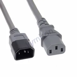 Cable de alimentación IEC C14 a C13, 15 A, 250 V, 1,8 m
