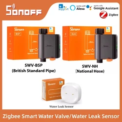 SONOFF SWV Válvula de agua Zigbee con sensor de fugas SNZB-05P