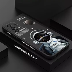 Funda Samsung Galaxy Serie A de Silicona con Diseño de Astronauta