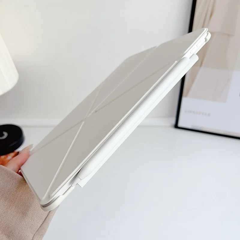 Funda magnética delgada para iPad Pro 11 12,9 13 M4 funda tipo libro plegable iPad A16 11th 10th 10,9 Air 4 Air5 mini 6 7 soporte multiángulo funda - imagen 4
