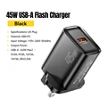 45W Black UK Plug