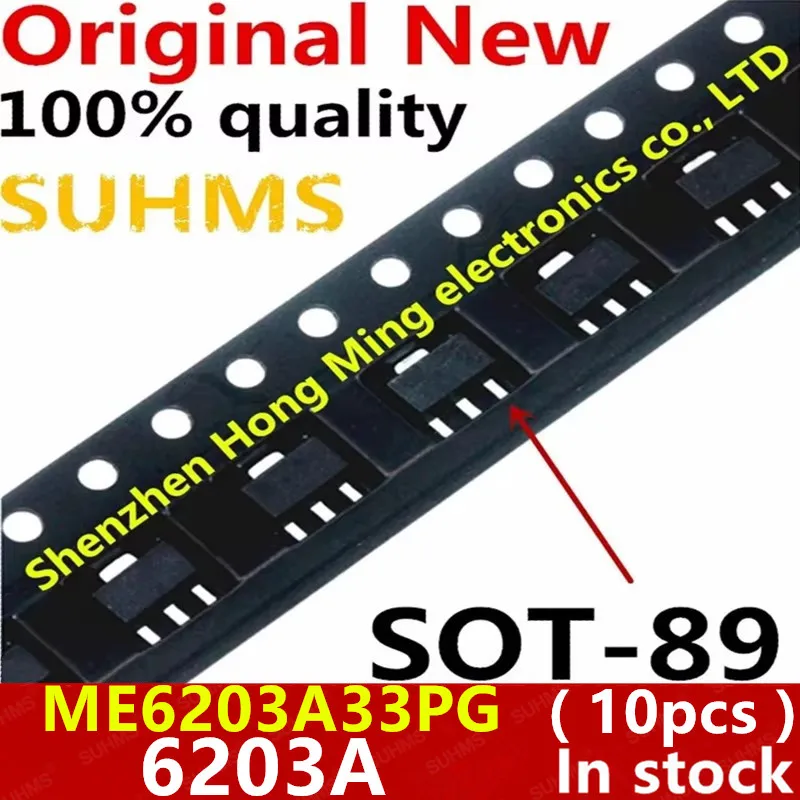 (10 piezas) 100% nuevo ME6203A33PG 6203A SOT-89