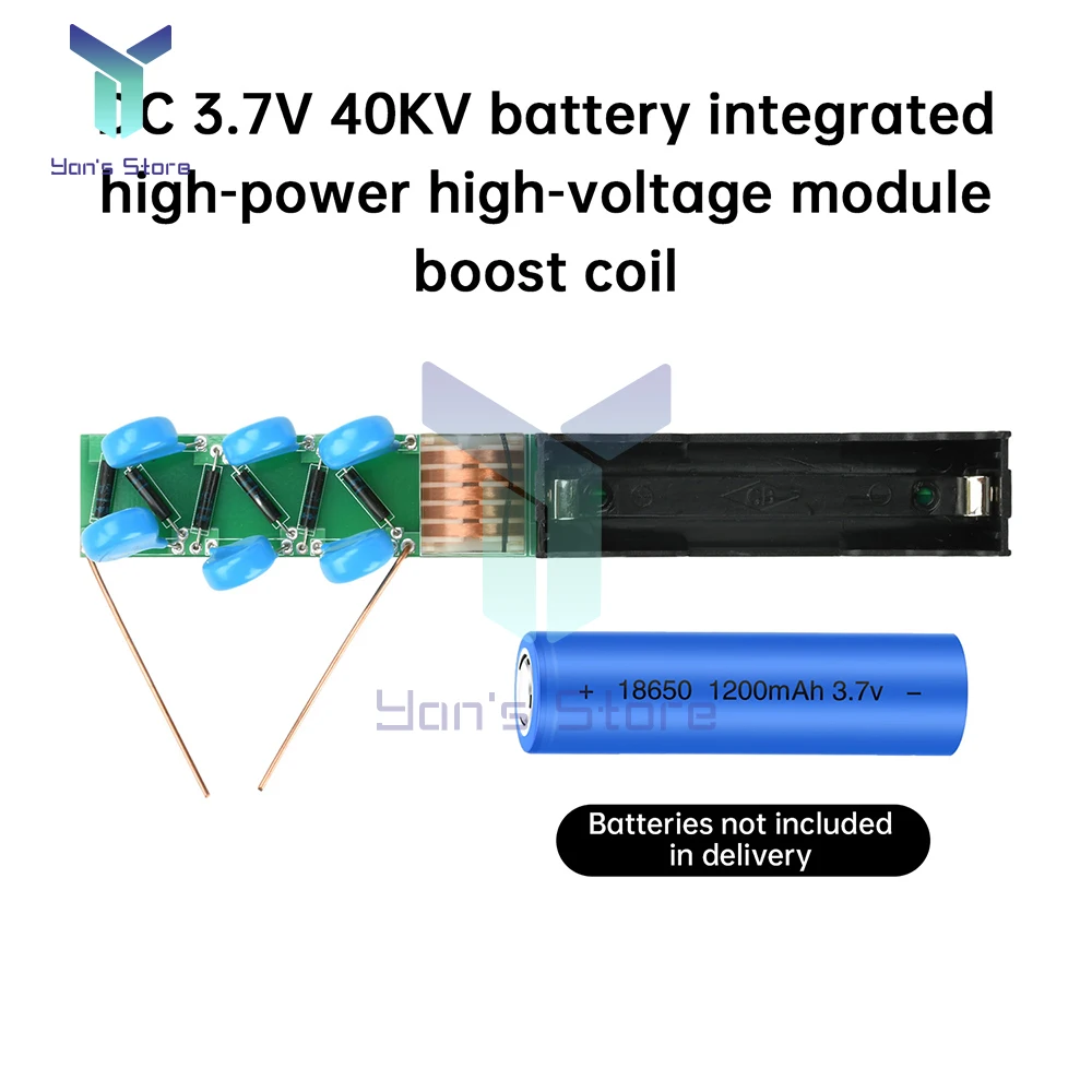 Bobina de encendido de 3,7 V, refuerzo de 40KV, transformador elevador de alto voltaje, generador Hipot de pulso de arco, fuente de alimentación del inversor - imagen 4