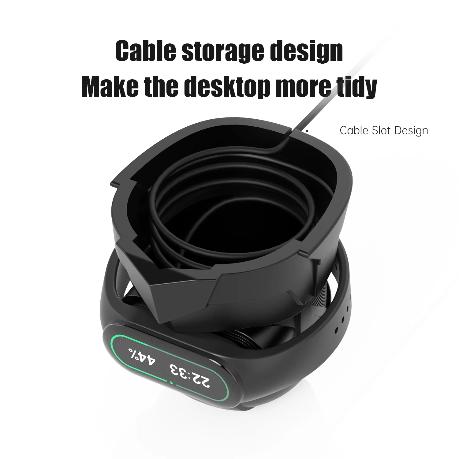 Soporte de cargador de silicona para Xiaomi Mi Band 7, 6, 5, estación de pulsera inteligente, base de carga, soporte de escritorio, Accesorios inteligentes - imagen 5