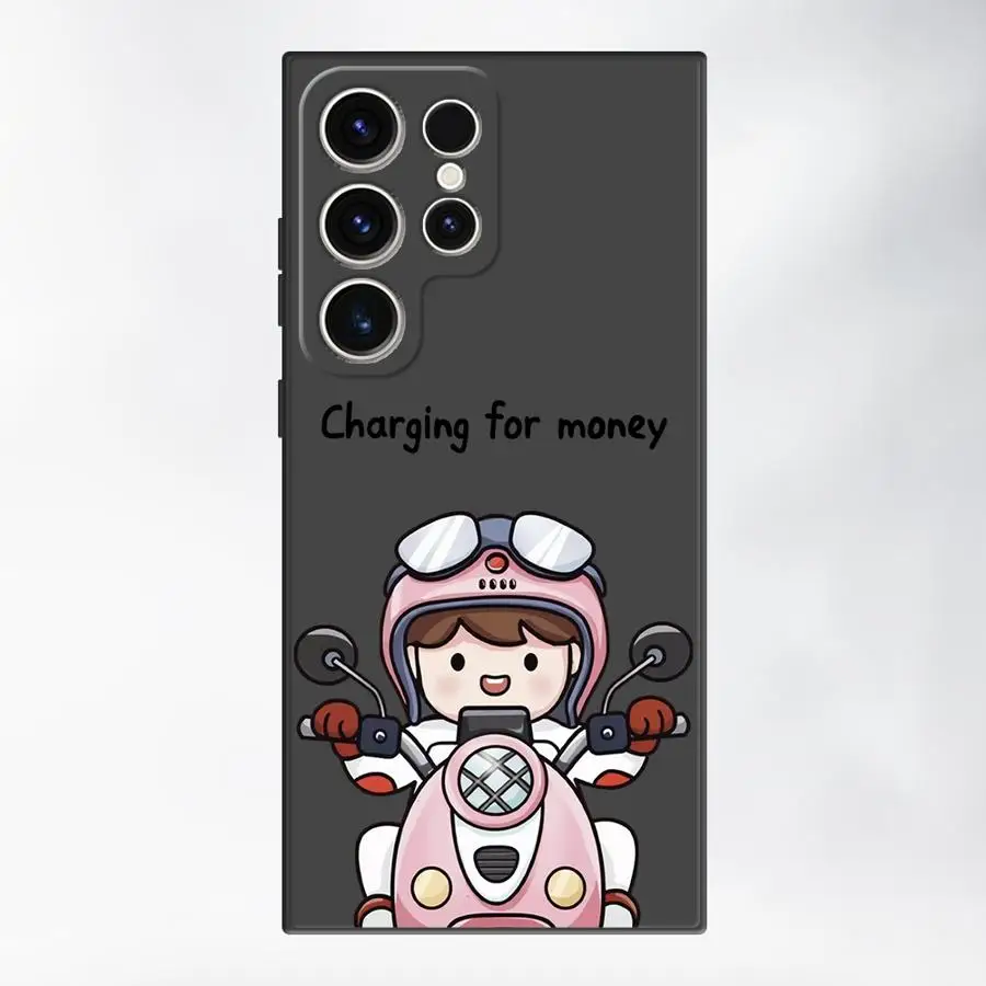 Funda de teléfono bonita de dibujos animados de Anime para Samsung Galaxy S25 Ultra S20 S23Ultra S22 Plus S24 S21 FE, funda suave S25 + S24Ultra S23 FE - imagen 2