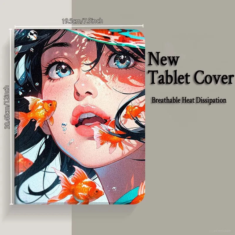 Balena chica arte Popular para Xiaoxin Lenovo Pad Tab K10 K11 M10 P12 P11 Pro GT Gen2 Plus Legion Y700 Y900 12,1 funda para tableta - imagen 2