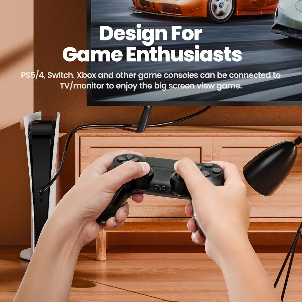 Toocki-Cable HDMI 2,0 para PS5, PS4, PS3, Xbox Fire TV Stick, reproductor de rayos azules, HDR, Ethernet de alta velocidad, 4K, 60Hz, 30Hz, macho - imagen 5